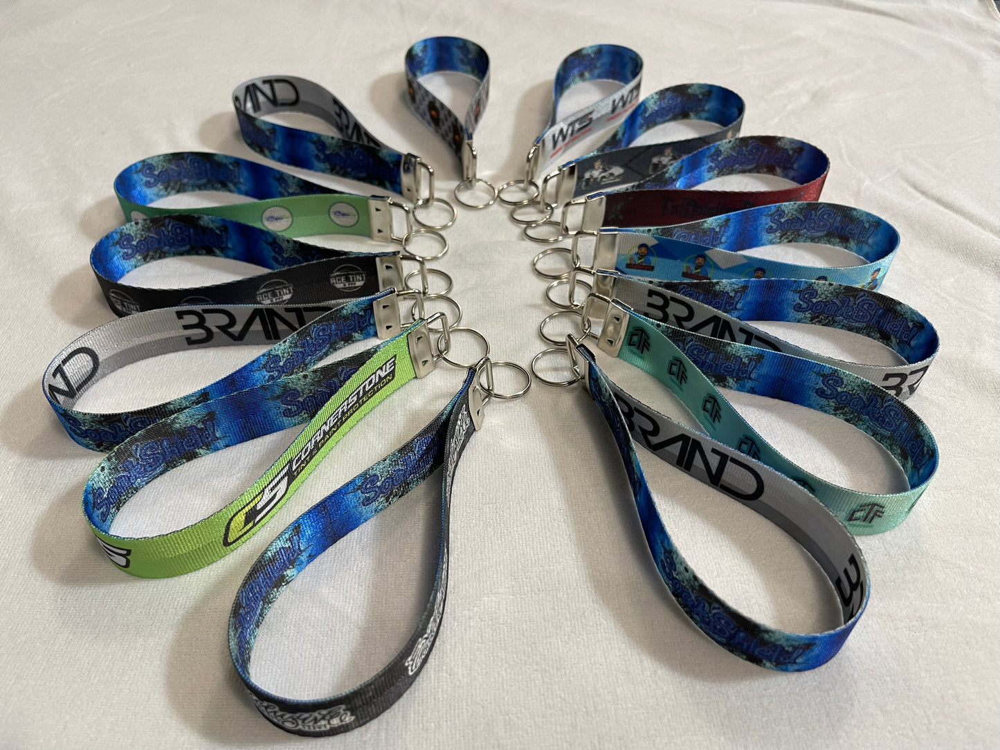 Custom Branded Keychain Lanyard Wristlet