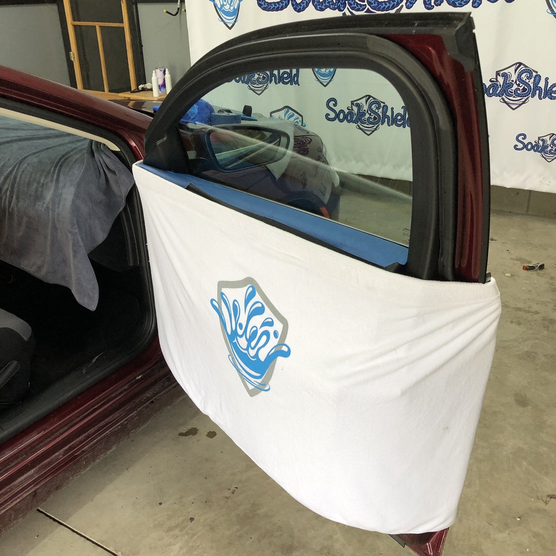 4 PCS Car Door Waterproof Cover for Window Tint Door Shield Protection  Guard Pad